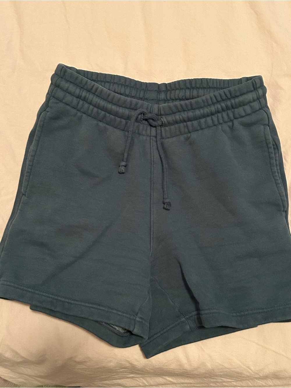 BLUE Aritzia Cozy Sweatfleece Boyfriend Mid-Thigh Short - Picture 2 of 4